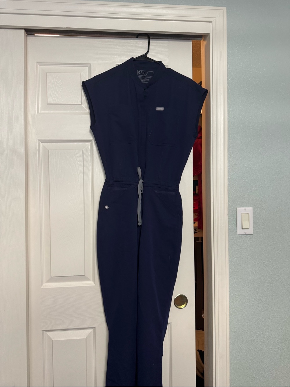 💖 NOWT FIGS Navy Blue  Jumpsuit Scrubs XS Tall
